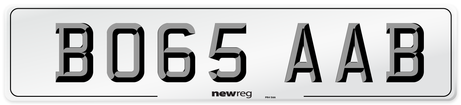 BO65 AAB Number Plate from New Reg